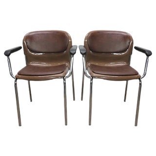 Set of Sm 400 K Armchairs by Gerd Lange for Drabert, 1977 For Sale