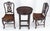 Very Fine Carved Solid Rosewood Faux Bamboo Lamp Table Two Chairs Set For Sale - Image 12 of 12