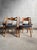 Set of 4 early sawbuck chairs model CH29 designed by Hans J Wegner for Carl Hansen & Son, Denmark 1952. The frames of the...