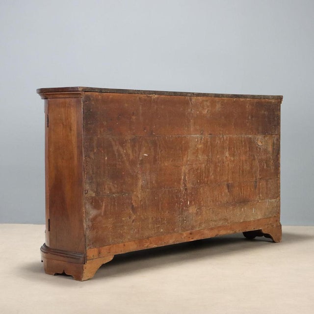 Italian Credenza in Walnut and Fir For Sale - Image 10 of 11