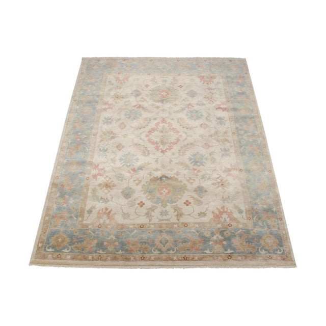 Indian Sultanabad Design Carpet - 9'1" X 11'10" For Sale - Image 12 of 13