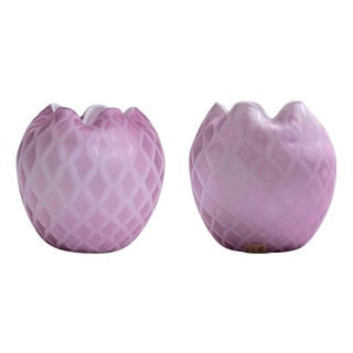Murano Glass Vases by VAMSA, 1920s-1940s, Set of 2 For Sale