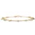 Natural Baguette Cut Emerald Dangling Charm Bracelet in 18k Solid Yellow Gold For Sale - Image 4 of 6