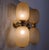 1990s 1980s Pair of Amber Murano Glass, Mid Century Modern Sconces For Sale - Image 5 of 11