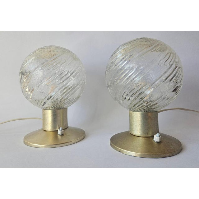Mid-Century Modern Mid-Century Table Lamps in Aluminum and Glass from Richard Essig, Germany, 1970s, Set of 2 For Sale - Image 3 of 13