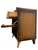 Vintage Mid-Century Modern Drop-Front Nightstand / Bedside Cabinet With Interior Drawer and Brass-Toned Legs For Sale - Image 9 of 9