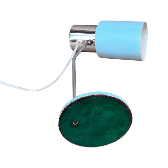 Desk lamp type 1636 designed by Josef Hurk for Napako Czechoslovakia in the mid-1960s. Lamp with a lampshade that can be...