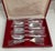 1970s Silver Set of 12 Pastry Forks, Du Barry with Red Cases- Set of 12 For Sale - Image 9 of 18