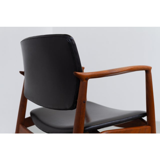 Danish Teak Captains Chair by Erik Buch for Ørum, 1960s For Sale - Image 11 of 18