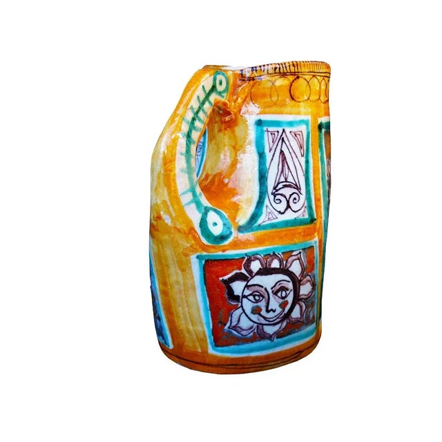 Vintage Pitcher Vase by Elio Schiavon, 1950s, in Good conditions. Designed 1950 to 1959