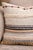 Rust & Indigo Textured Stripe Embroidered Cushion Cover For Sale - Image 4 of 4