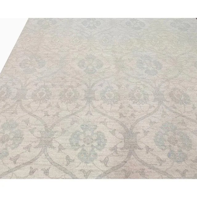 Handwoven Oushak Style Area Rug 8’10” X 12’2″ For Sale - Image 9 of 12