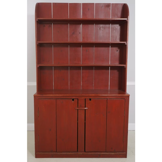 Age: Approx: 60 Years Old Details: Nice Red Painted Finish Quality Construction Primitive Country Style Condition:...
