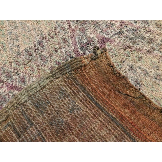 Vintage Hand Knotted Moroccan Rug. 6'3"x 9'5" For Sale - Image 12 of 16