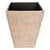 2020s Artifacts Rattan Square Tapered Waste Basket with Metal Liner in White Wash For Sale - Image 5 of 9