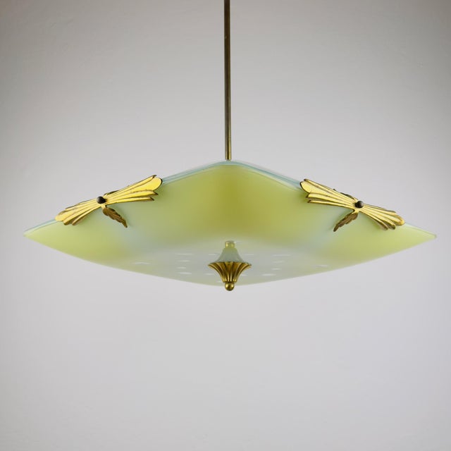 Vintage Art Deco Pendant Light, 1930s For Sale - Image 10 of 18