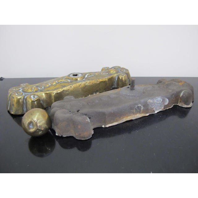 Victorian Antique Brass & Cast Iron Fancy Paperweight or Doorstop For Sale In Portland, OR - Image 6 of 8