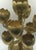 Vintage MCM Brass 9 Lotus Flower Candelabra For Sale - Image 10 of 10