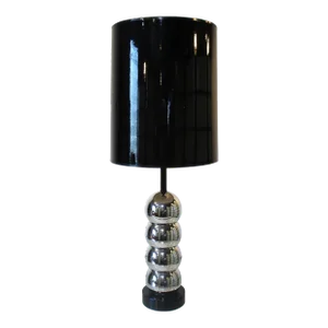 George Kovacs Chromed Stacked Ball Table Lamp