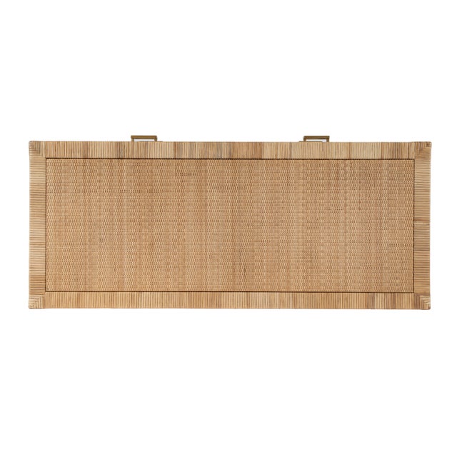 Corfu 44 in. W Rectangular Rattan 6 Drawer Double Dresser, Antique Gold For Sale - Image 11 of 11