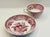 Late 19th Century Late 19th Century Red Transferware Teacup & Saucer For Sale - Image 5 of 8
