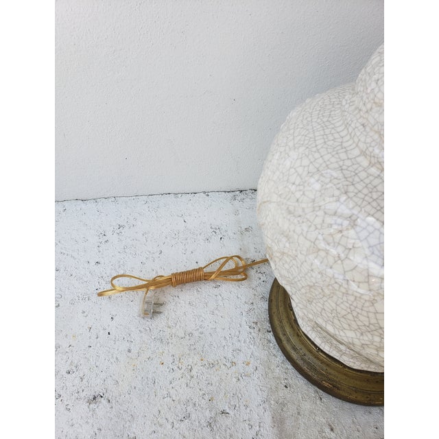 Ceramic Mid 20th Century Italian Large-Scale White Ceramic Lamp For Sale - Image 7 of 7