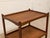 Vintage Mid-Century Modern Two-Tier Wood Bar Cart For Sale In Los Angeles - Image 6 of 12