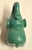 Vintage African Folk Art Carved Soapstone Ocean Green Elephant Figurine Animal For Sale - Image 10 of 13