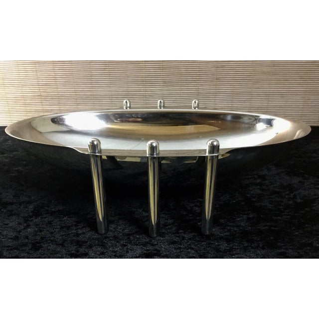 Italian Silver-Plated Fruit Bowl by G. Malimpensa for Mesa, 1980s For Sale - Image 11 of 16