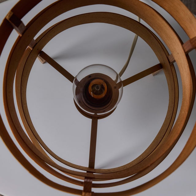 Mid-Century Modern 1960s Hans-Agne Jakobsson Tripod Wood Table Lamp for Ab Ellysett For Sale - Image 3 of 13