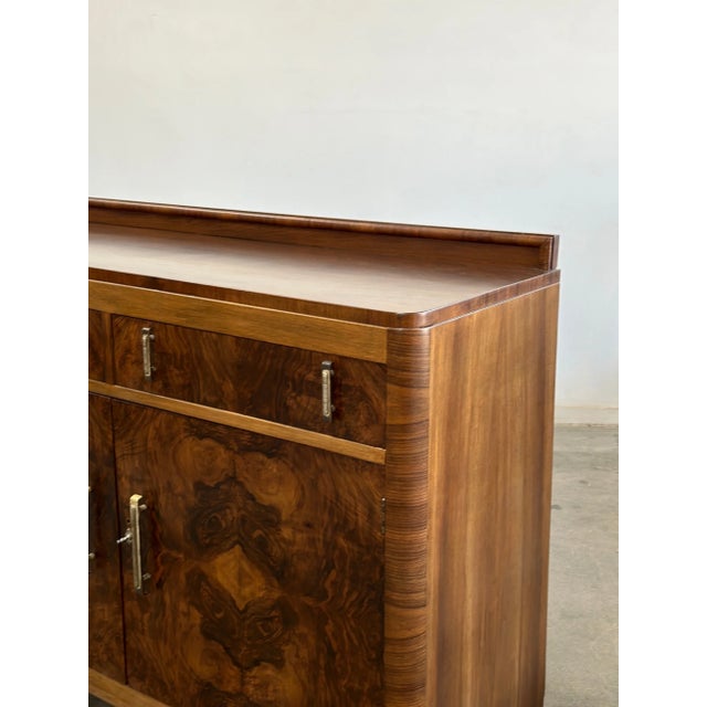 1940s Art Deco Compact Buffett Credenza For Sale - Image 9 of 12