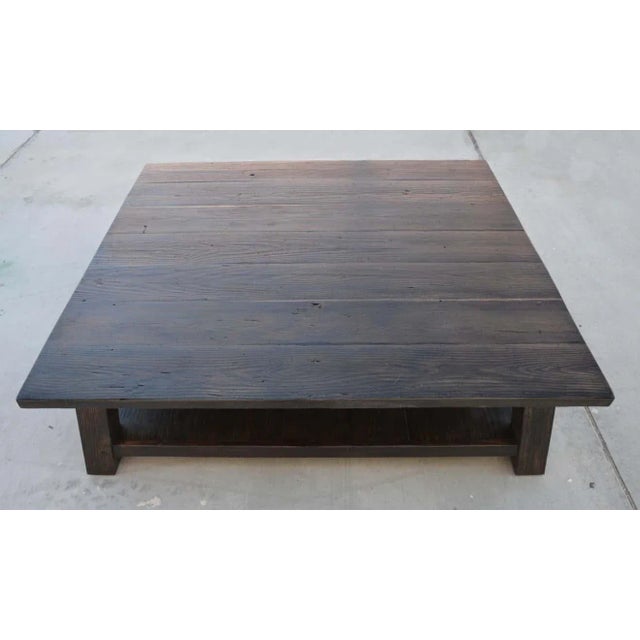 Coffee Table Made from Reclaimed Pine by Petersen Antiques For Sale In Los Angeles - Image 6 of 7