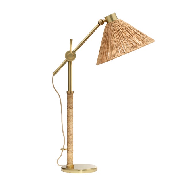2020s Fitzgerald Table Lamp, Natural Abaca Rope For Sale - Image 5 of 5