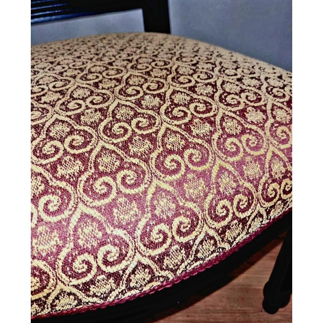 Antique French Prie-Dieu Prayer Chair with Carved Cross, 1890s For Sale - Image 3 of 12