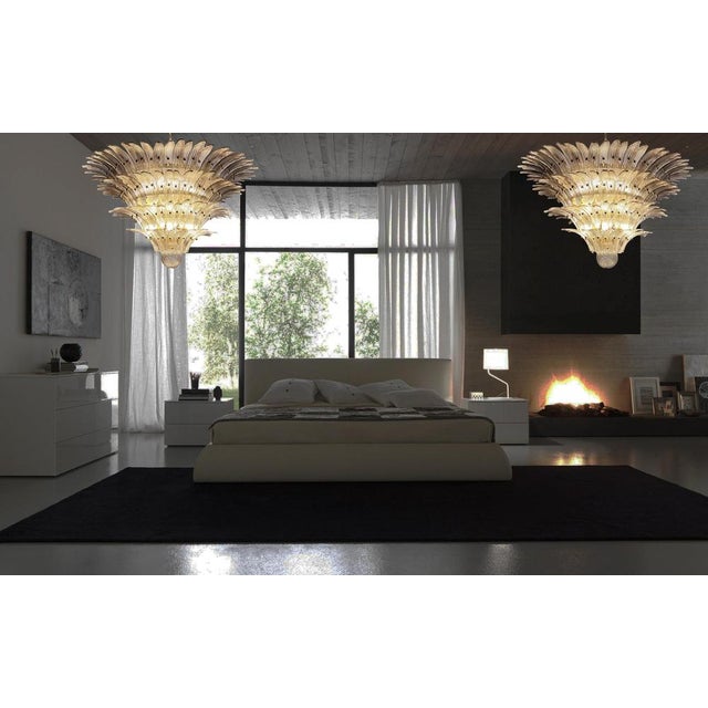 Palmette Ceiling Light with 163 Smoked Glasses, 1980s For Sale - Image 6 of 18