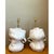 Mid-Century Modern Vintage Sculptural Ceramic Table Lamps - a Pair For Sale - Image 3 of 14