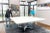 Late 20th Century Late 20th Century Custom Oversized White Lacquered Wood and Steel Dining Table For Sale - Image 5 of 10