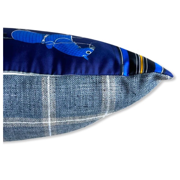 Vintage finds exclusively ours.&nbsp; Our vintage Hermès silk scarf pillows are sustainably sourced, locally made with a...