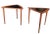 Mid-Century Modern Pair of 1960s Danish Modern Teak Triangle End Tables With Black Laminate For Sale - Image 3 of 13