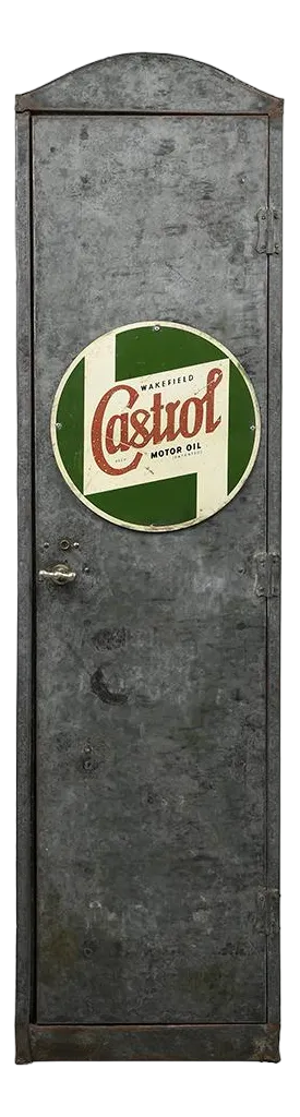 Antique Castrol Metal Cabinet