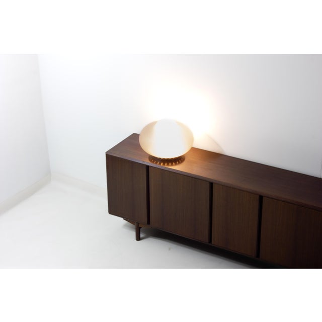 Opaline Murano Glass Mushroom Table Lamp, Italy, 1970s For Sale - Image 3 of 8