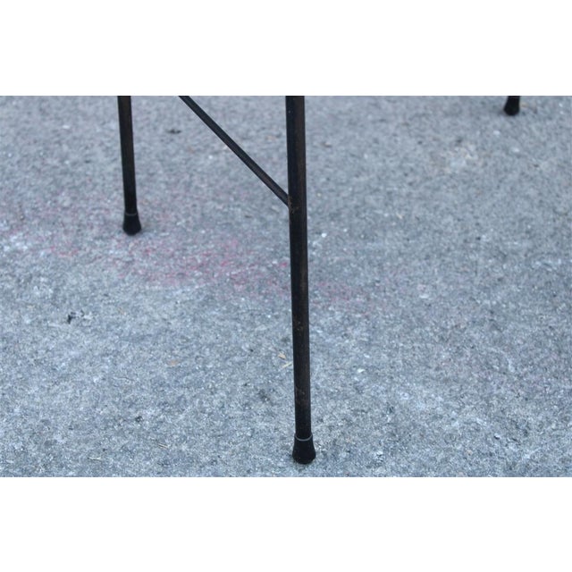 Curved Metal and Mahogany Shelf from Carlo Ratti, 1950s For Sale - Image 12 of 13