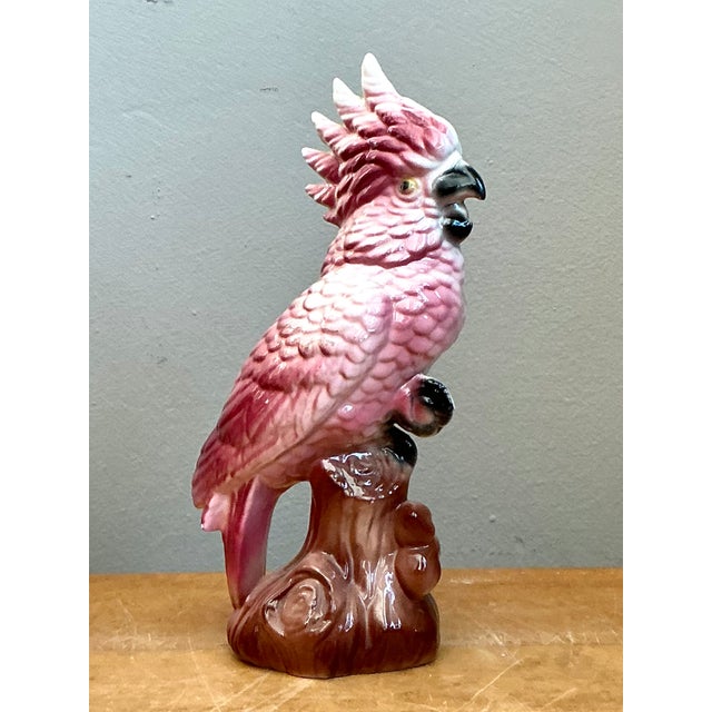 Vintage Ceramic Cockatoo Figurine For Sale In West Palm - Image 6 of 12