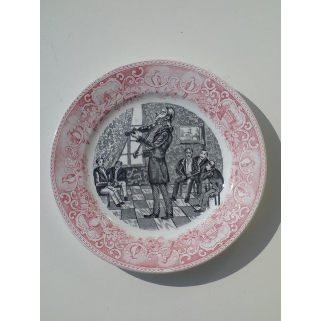 1930s I Musicanti Plates from Richard Ceramics, 1930s, Set of 2 For Sale - Image 5 of 8