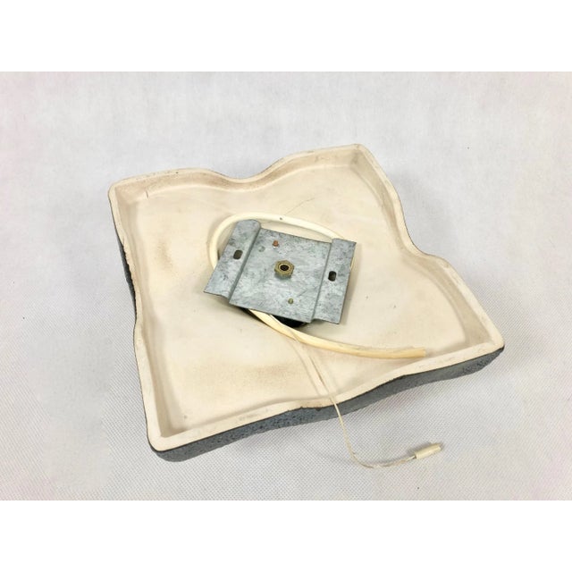 German Fat Lava Ceramic Sconce, 1970s For Sale - Image 3 of 10