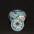 Vintage Blue Cloisonné Enamel Ginger Jar With Peony Motif and Lid For Sale - Image 4 of 9