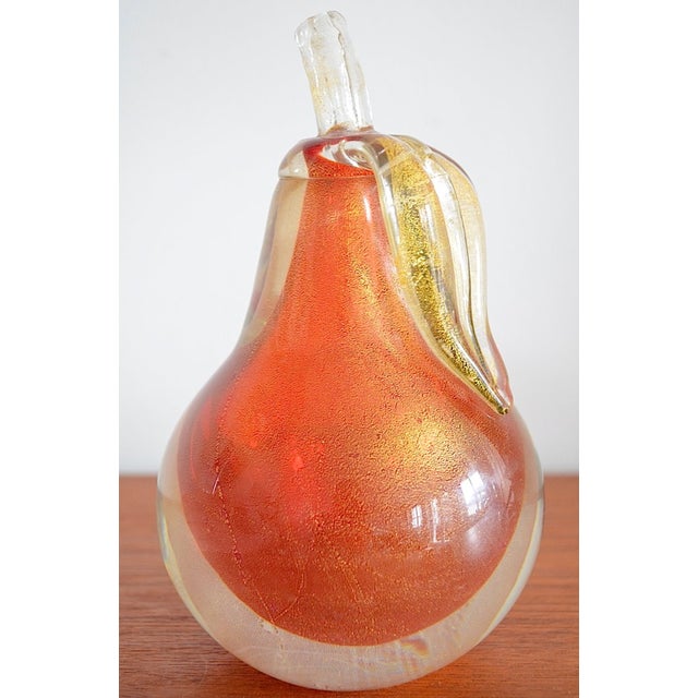 Mid-Century Pear Murano Glass from Barovier & Toso, 1960s For Sale - Image 13 of 13