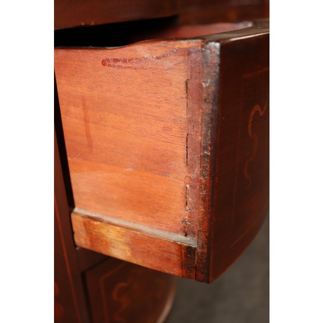 Edwardian Style Inlaid Chinoiserie Style Desk For Sale In Philadelphia - Image 6 of 12