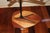A custom designed and custom made Exotic wood and metal side table for a Designer in LA . . All metal frame with roller...