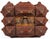 Late 19th Century Antique European Tramp Art Keepsake Box With Red Velvet and Brass Details For Sale - Image 5 of 7